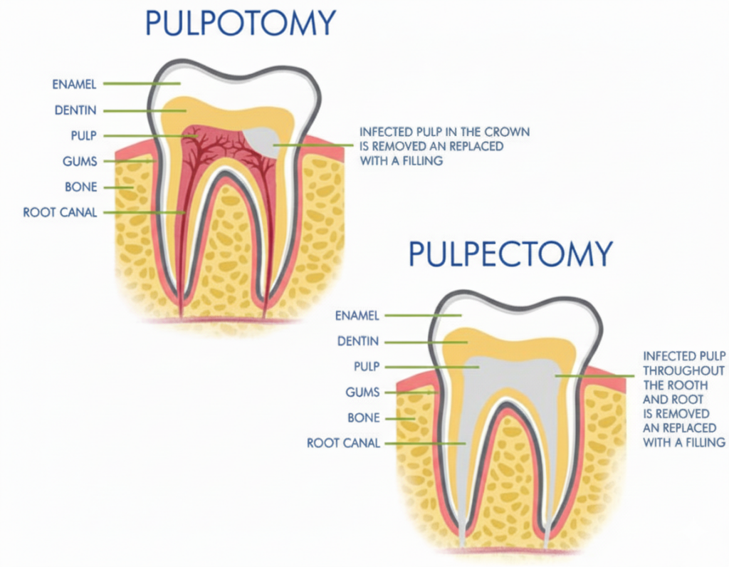 Pulp Therapy - Dr. Dina Pediatric Dentistry Clinic